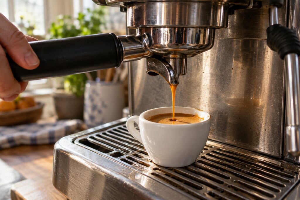 Espresso 咖啡機萃取濃縮咖啡